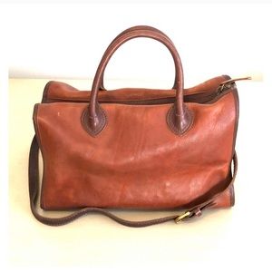 Madewell Camden Satchel - HTF Dark Brown/Saddle